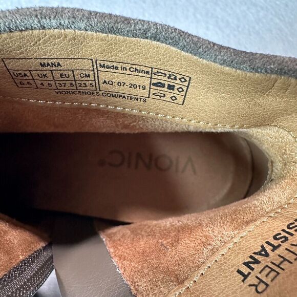 Vionic Mana Boots Womens 6.5 Orthaheel Grey‎ Suede Buckle Straps Block Heel - Picture 5 of 7